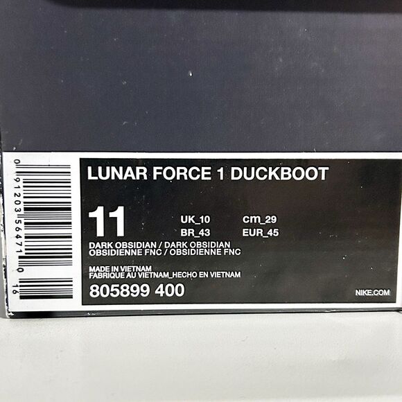 Nike Lunar Force 1 Duckboot “Dark Obsidian” Men’s Size 11 Outdoor Sneakers main image 4